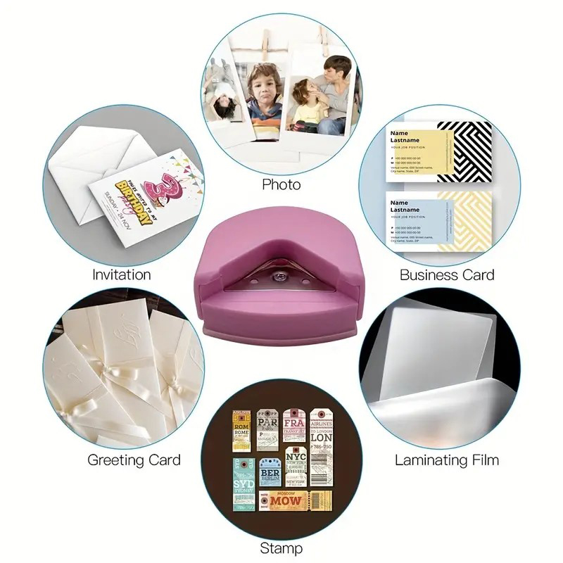 Portable Corner Rounder Cutter, Paper Trimmer, Angle Punch Tool for Office and Craft Projects
