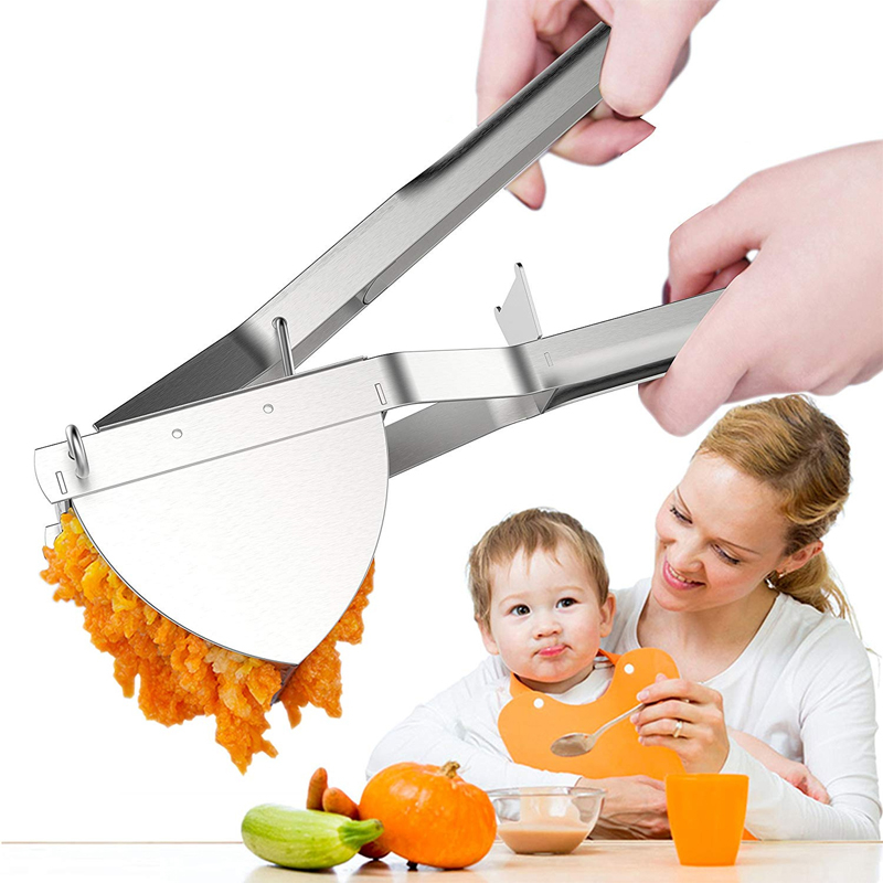 Heavy Duty Stainless Steel Potato Ricer Masher for Baby Food, Fruits & Vegetables