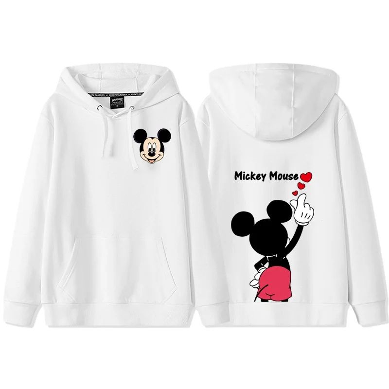 Donald & Daisy Cozy Couple Hoodie – Disney Cartoon Fleece Sweatshirt for Women
