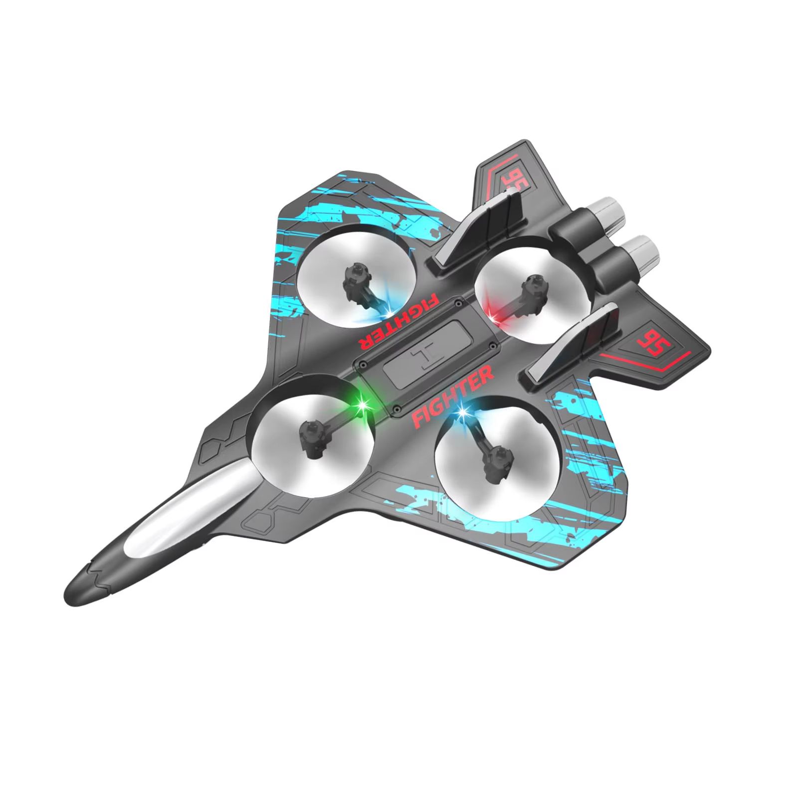 SkyRider RC Jet Plane – 2.4G Remote Control Foam Fighter with Lights & Stunt Action