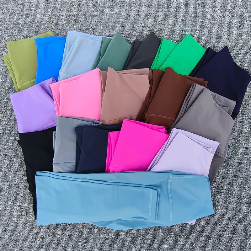 High Waist Naked Feel Yoga Leggings – Women's Stretch Fitness Running Gym Tights
