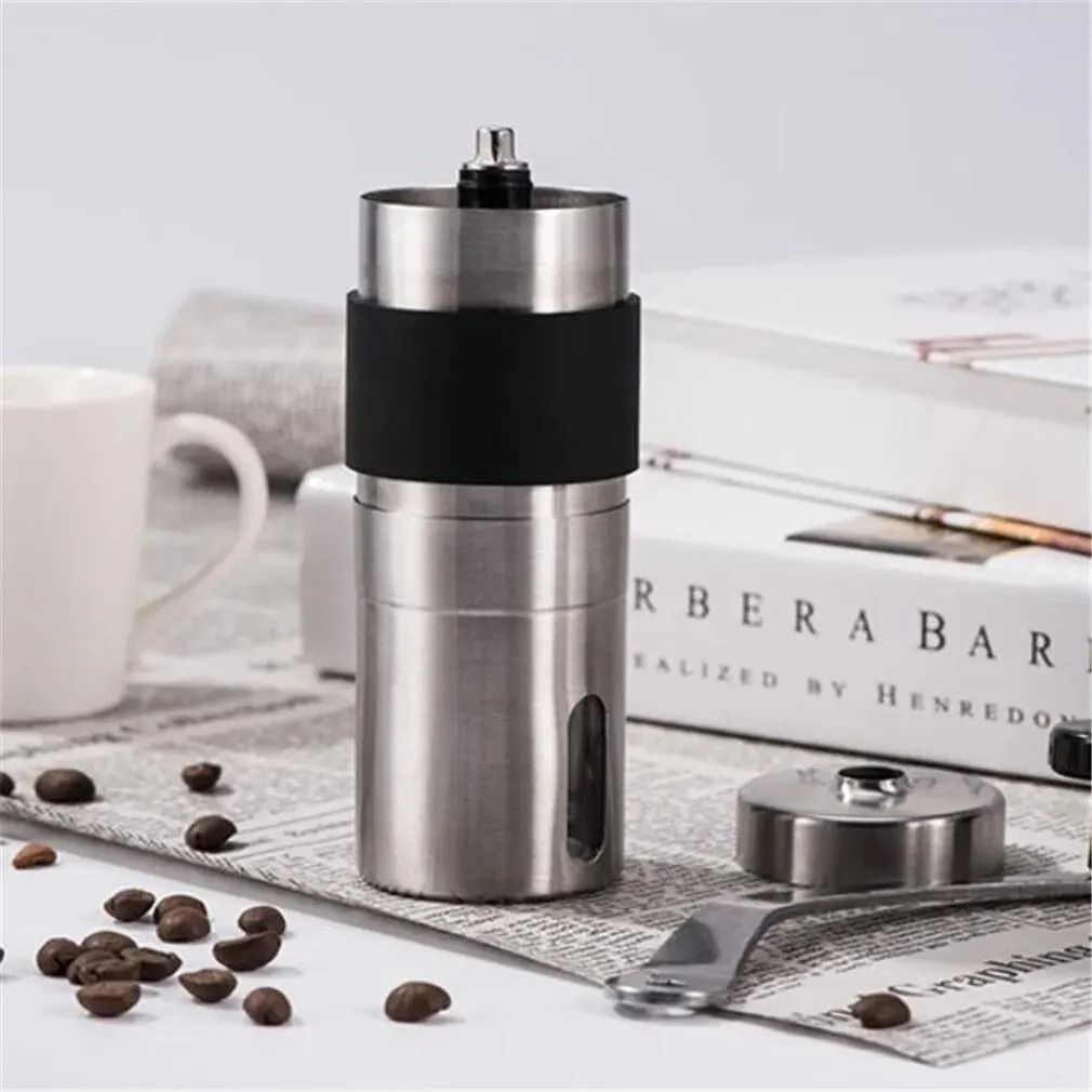 Portable Manual Coffee Grinder with Stainless Steel Design for Fresh Coffee Beans