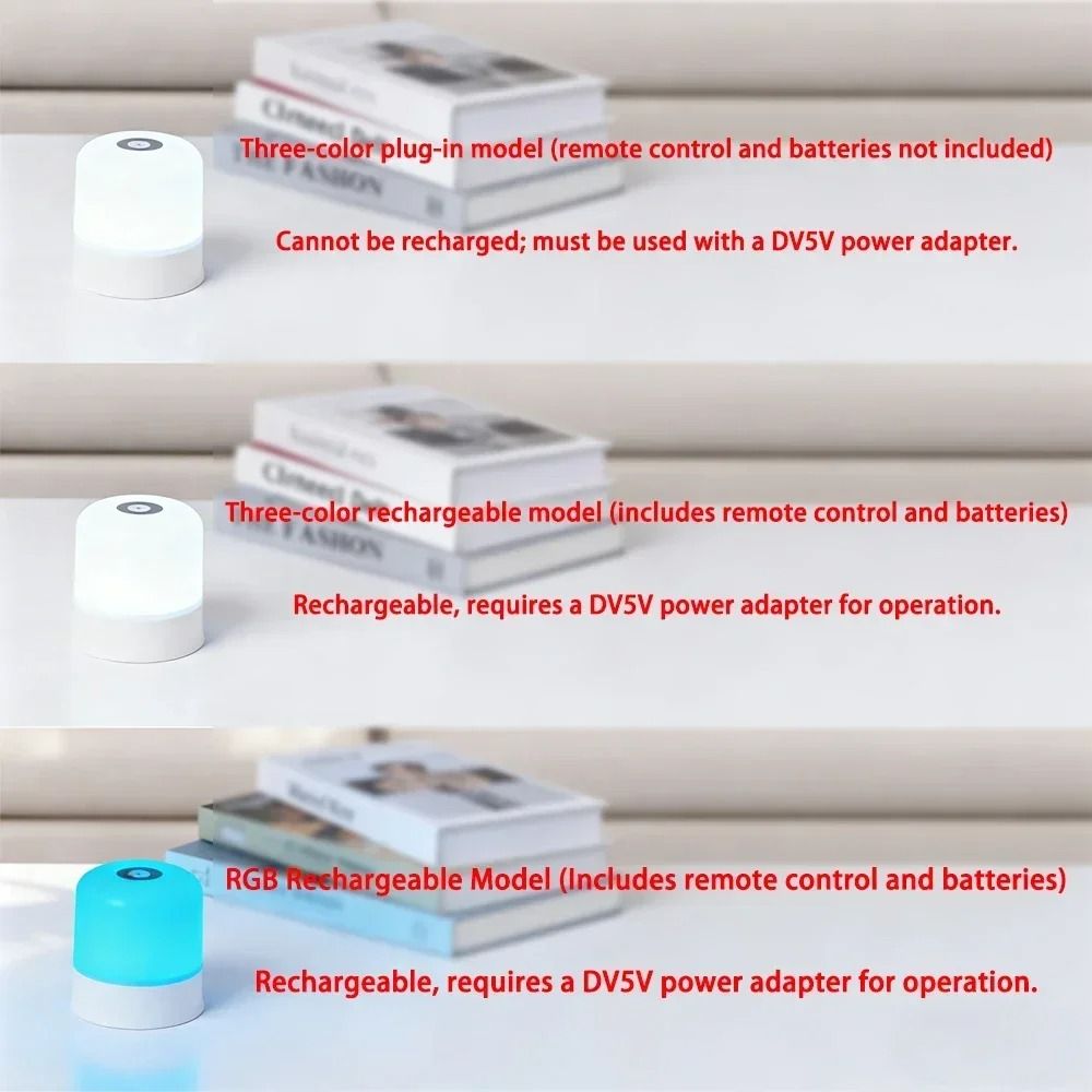 Dimmable Touchscreen RGB Desktop Night Light and Reading Lamp