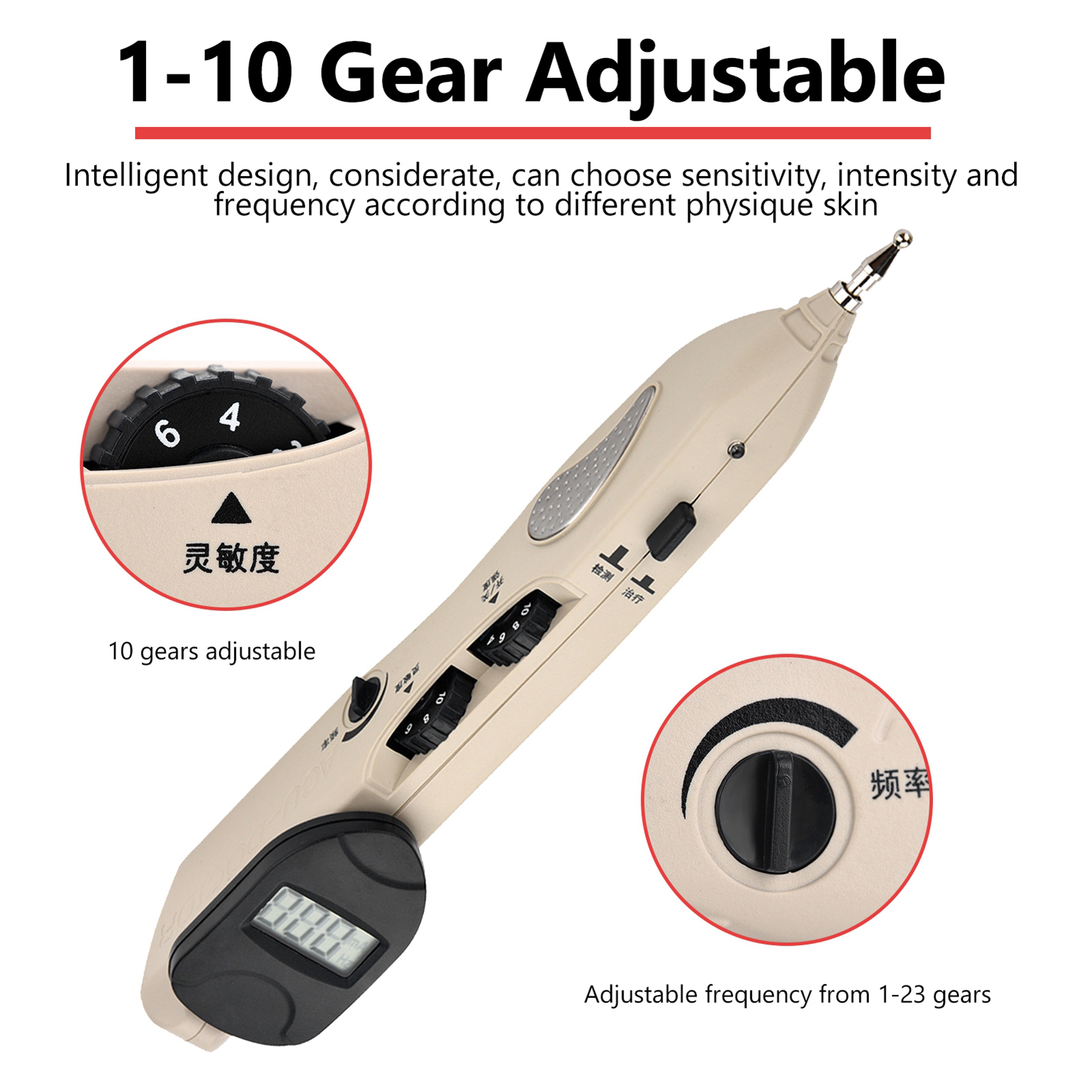 Electronic Acupuncture Pen Tens Point Detector, Therapy Acupuncture Meridian Energy Pen, Massage Pain Relief Tool
