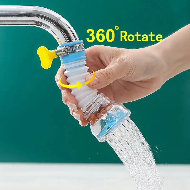 Universal Rotation Faucet Bubbler, Water Saving Economizer Head, Swivel Kitchen Faucet Nozzle Adapter