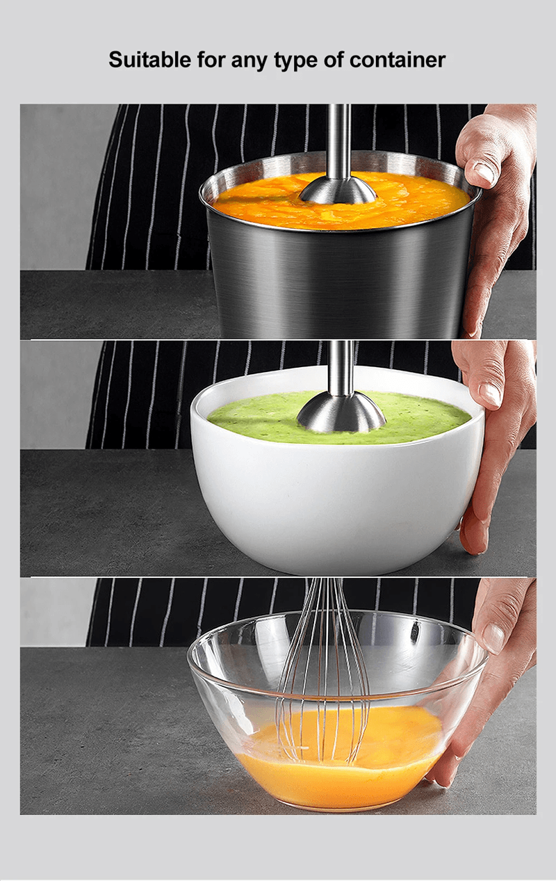 BioloMix 4 in 1 Hand Blender with Chopper and Smoothie Cup
