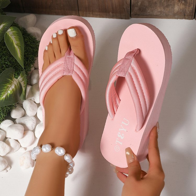 Womens Ultra Light Flip Flops Slides, Soft Sandals for Beach, Pool, Vacation, Quick-Dry Indoor & Outdoor Comfort