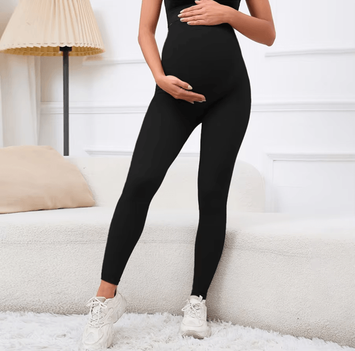 Maternity Yoga Pants High Waist Pregnancy Leggings for Women with Full Belly Support