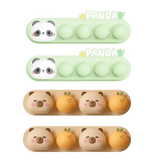 Capybara Desktop Cable Organizer Cute Silicone Punch Free Holder for Charging and Data Cables