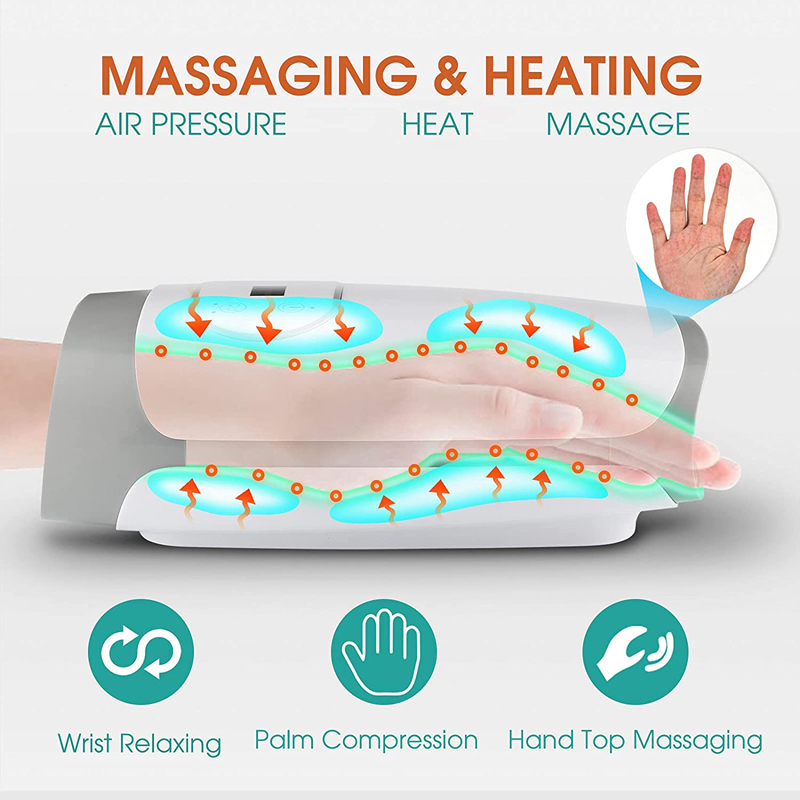 Heated Physiotherapy Acupoint Finger, Smart Hand Massager, Wrist Hand Spa Massage