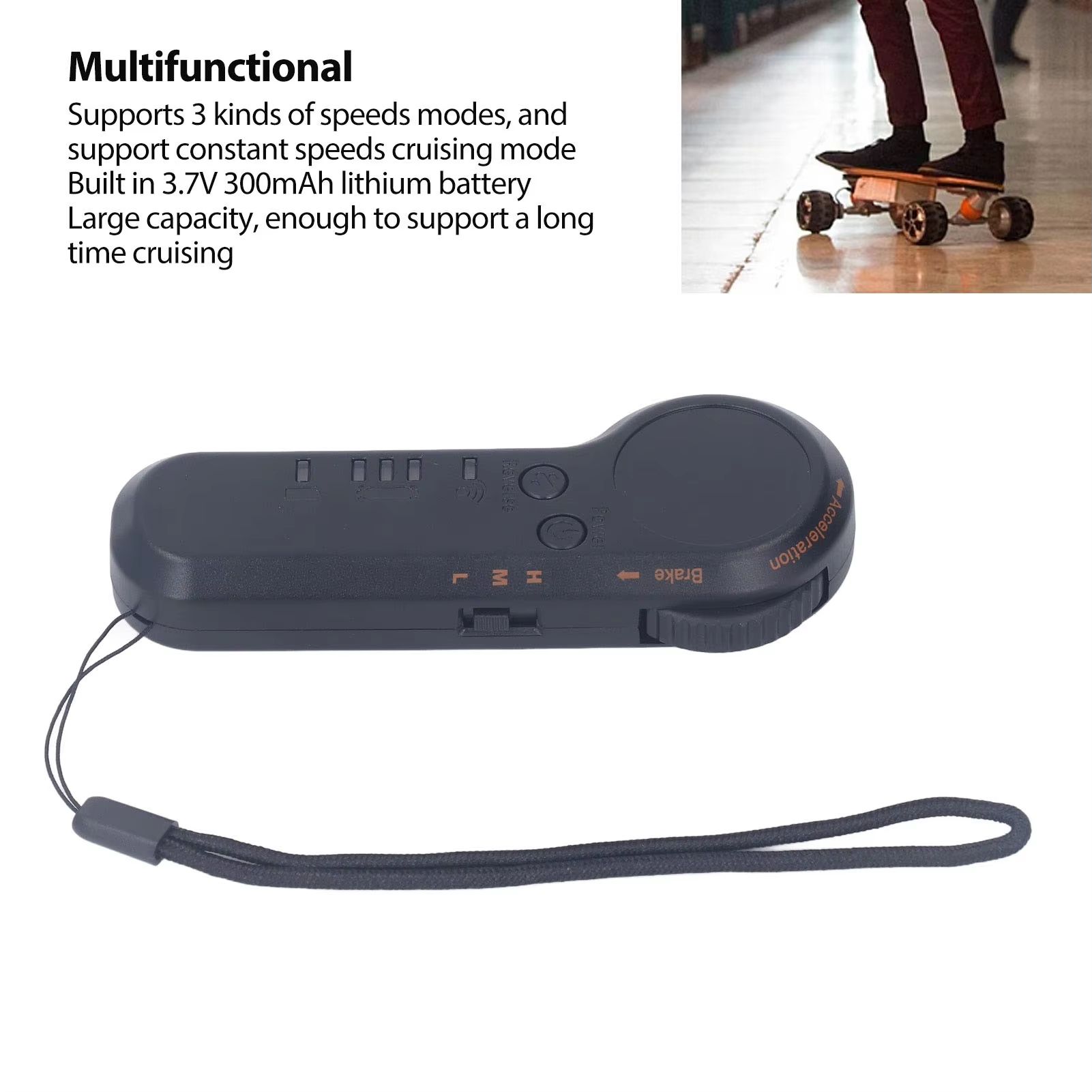 Wireless Electric Skateboard Remote Control – 2.4GHz Handheld Smart Replacement Controller