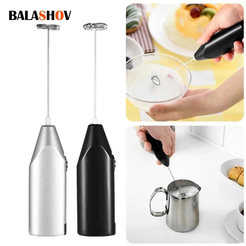 Wireless Electric Milk Frother Coffee Whisk Handheld Mini Mixer for Cappuccino Latte Eggs and Drinks