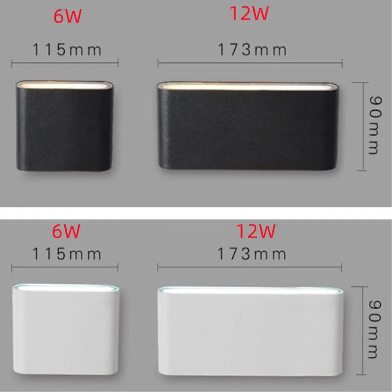 AeroBeam 12W IP65 Aluminum Up and Down Wall Light – Modern Waterproof Outdoor Sconce