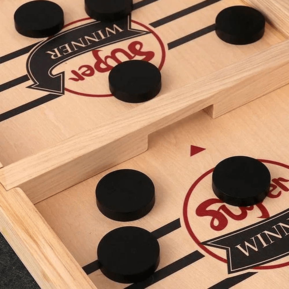 Desktop Battle Wooden Sling Hockey Game