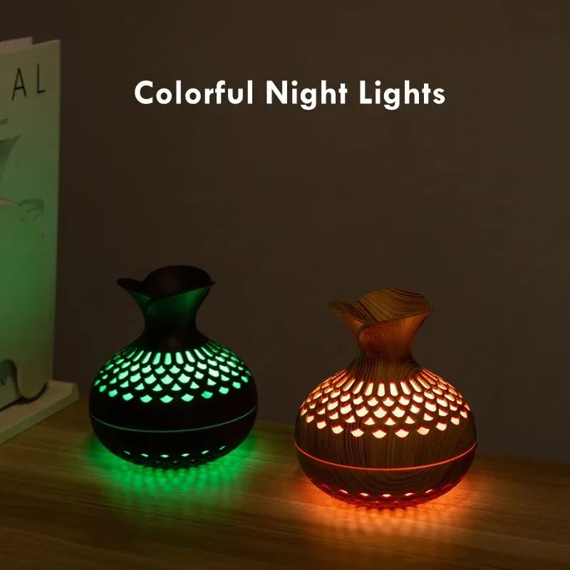 Wood Grain USB Aroma Humidifier 300ml