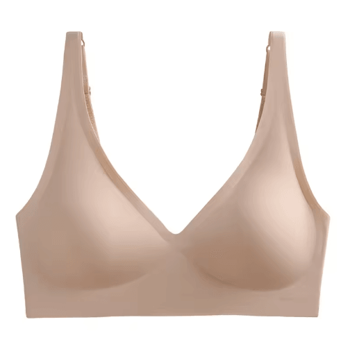 Seamless Wire Free Push Up Bra with Adjustable Straps