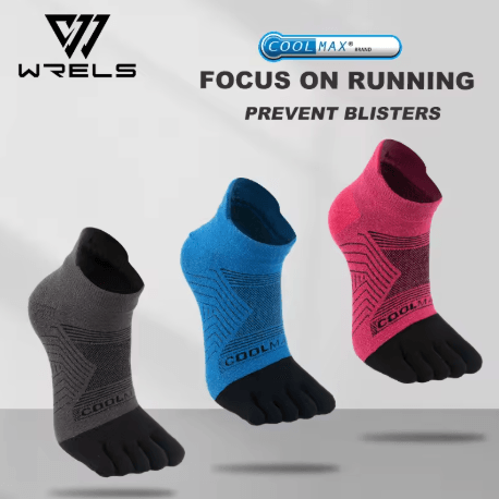 Five Finger Running Socks Summer Thin Breathable Quick Dry Sports Socks for Off Road Training