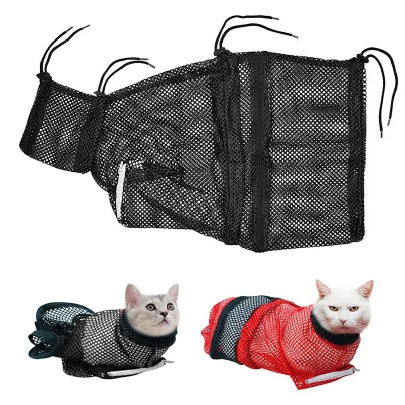 Cat Grooming Shower Bag with Adjustable Anti Scratching Design