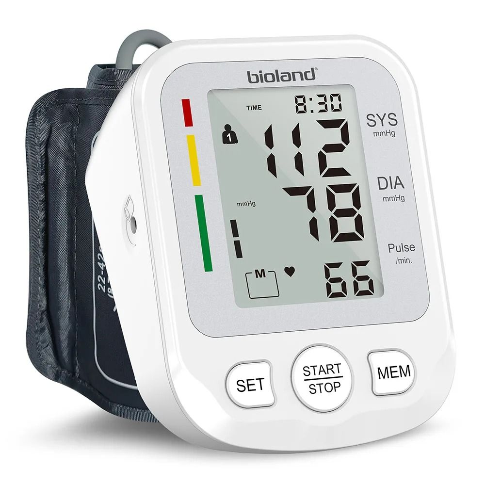 Automatic Upper Arm Blood Pressure Monitor With Heart Rate Detection