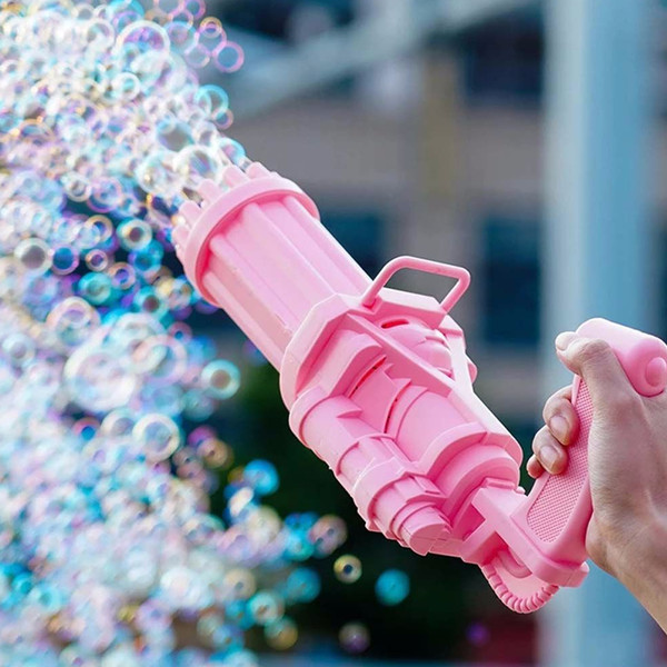 Electric Gatling Bubble Machine Gun Toy
