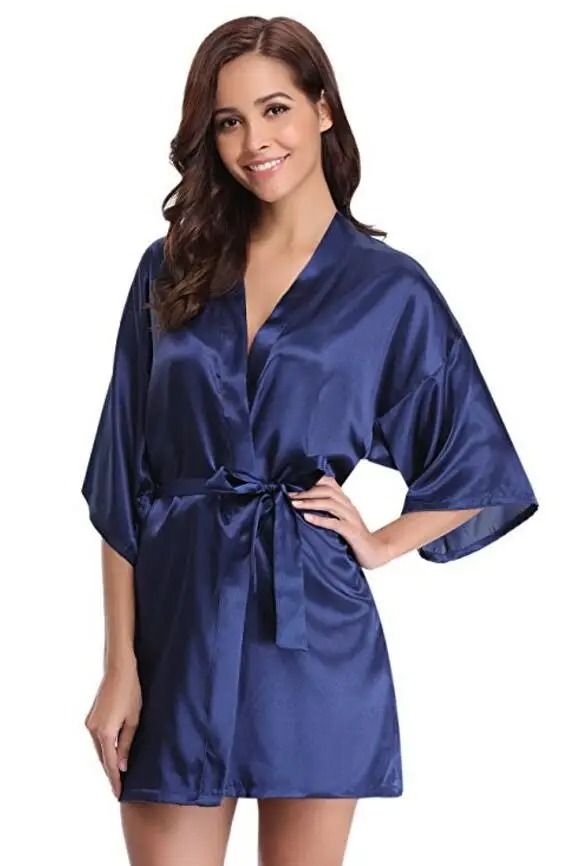 Women's Silk Kimono Bridesmaid Robe