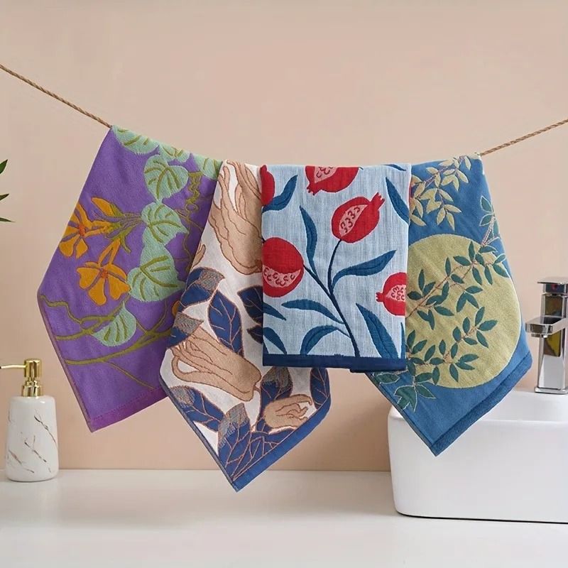 Cotton Gauze Kitchen Towel 34 x 40 cm 4 Layer Quick Dry Dish Cloth
