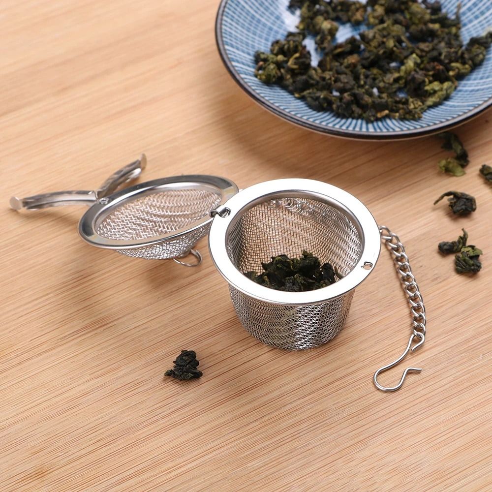 Stainless Steel Mesh Herbal Ball Reusable Tea Spice Strainer