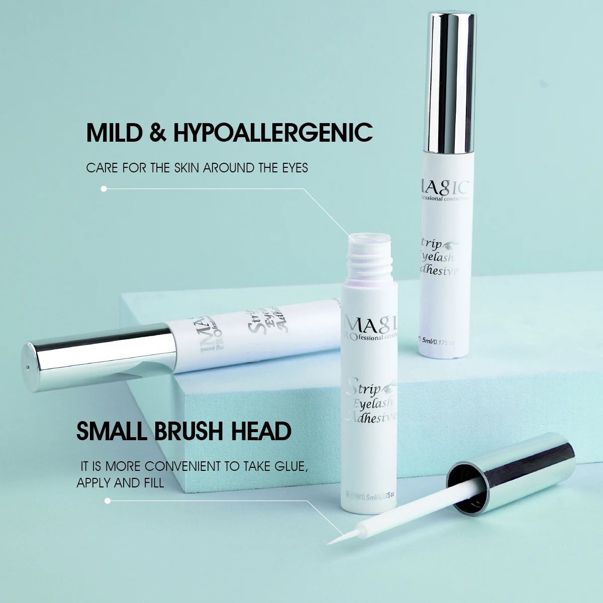 Imagic 5ml Waterproof Lash Extension Glue – Fast Dry, Strong Hold, Transparent