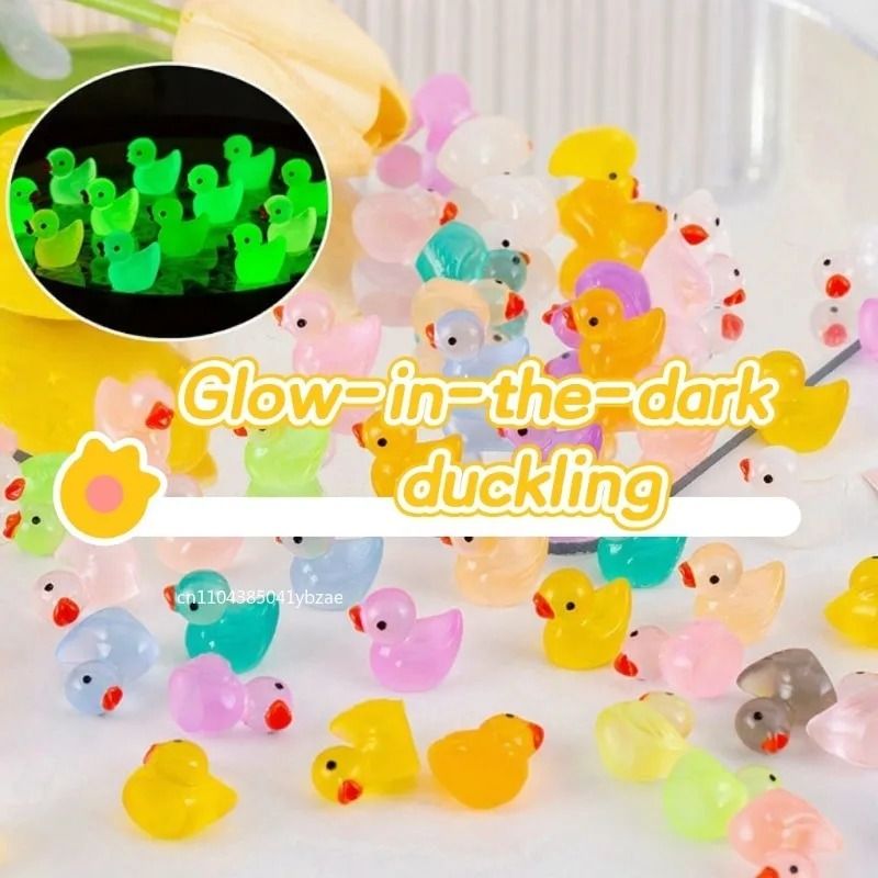 Glow-in-the-Dark Mini Ducks – High-Definition Luminescent Micro-Sculptures