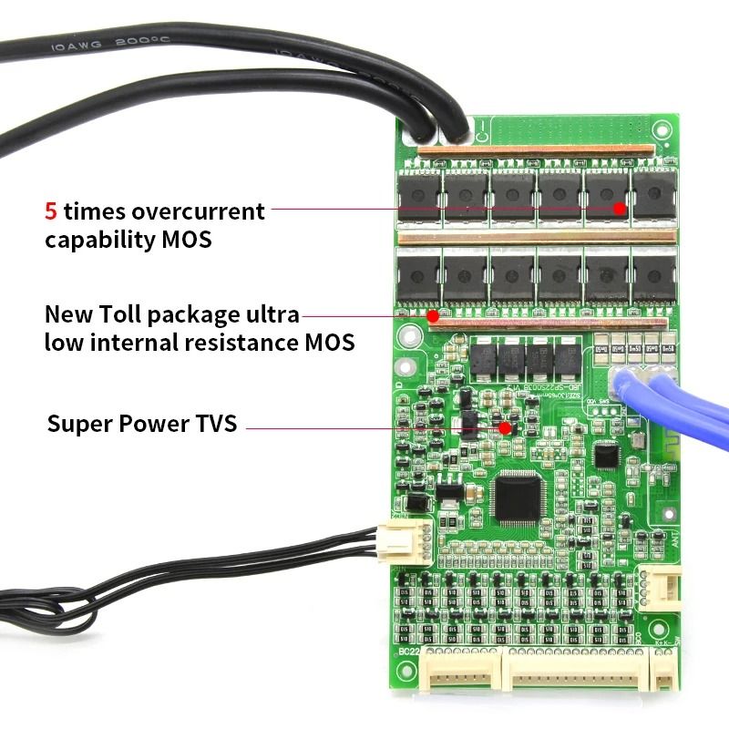 Smart LiFePO4 BMS with Built In Bluetooth and Uart Function