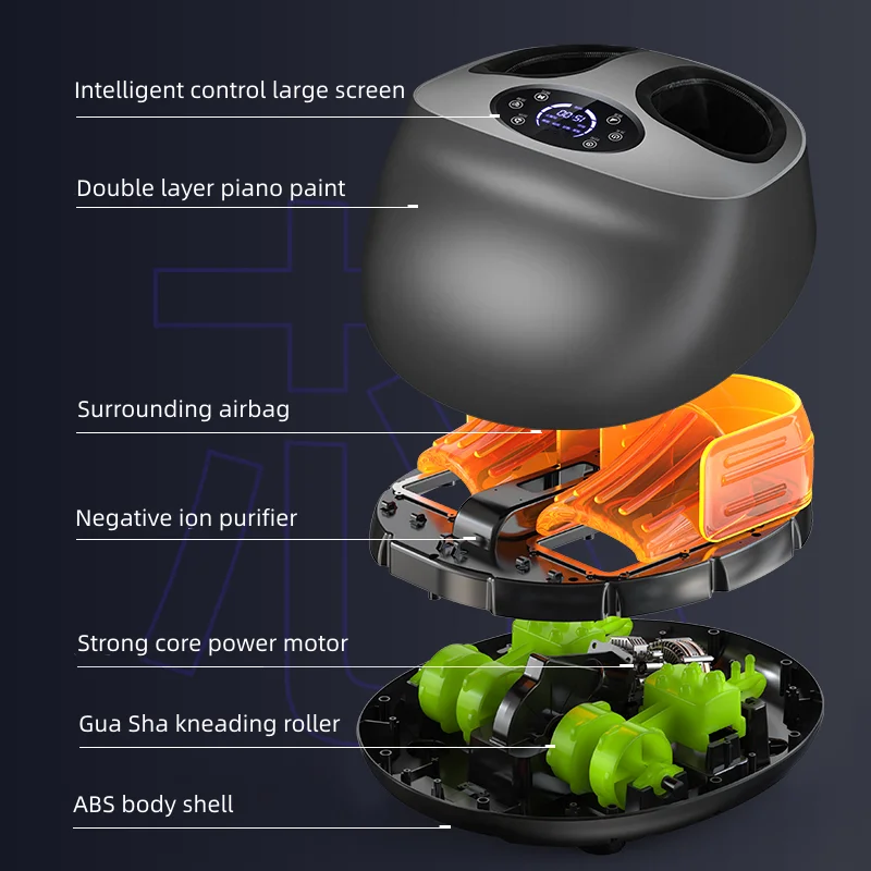 Electric Acupressure Kneading Heating Home Use, Fully Wrapped Foot Massage Machine, Fully Automatic Foot Massager Airbag