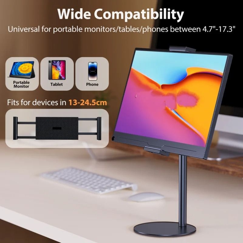 Adjustable Monitor Stand Height Portable Vesa Monitor Tablet Holder Up To 24 cm