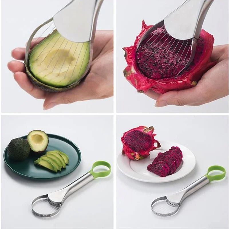 2-in-1 Stainless Steel Avocado Precision Slicer & Peeler