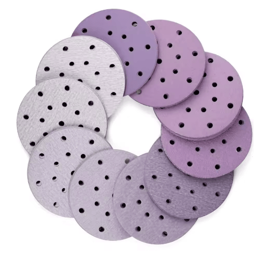 6 Inch 17 Hole Sanding Discs 60–2000 Grit Hook and Loop Wet Dry Sandpaper for Random Orbital Sanders