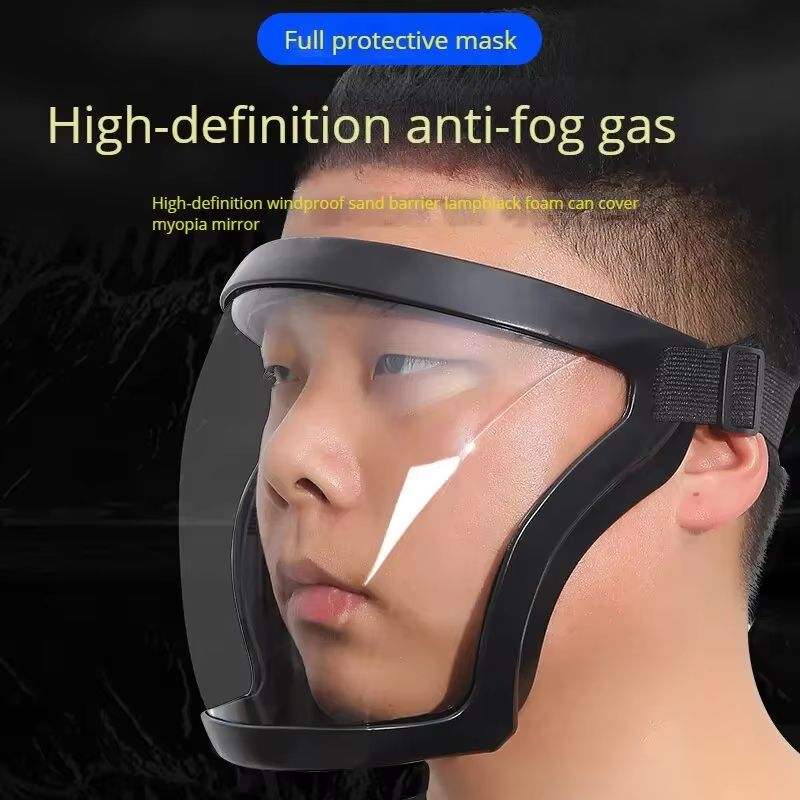 High-Transparency Protective Dustproof Splash-Resistant Mask for Outdoor and Work