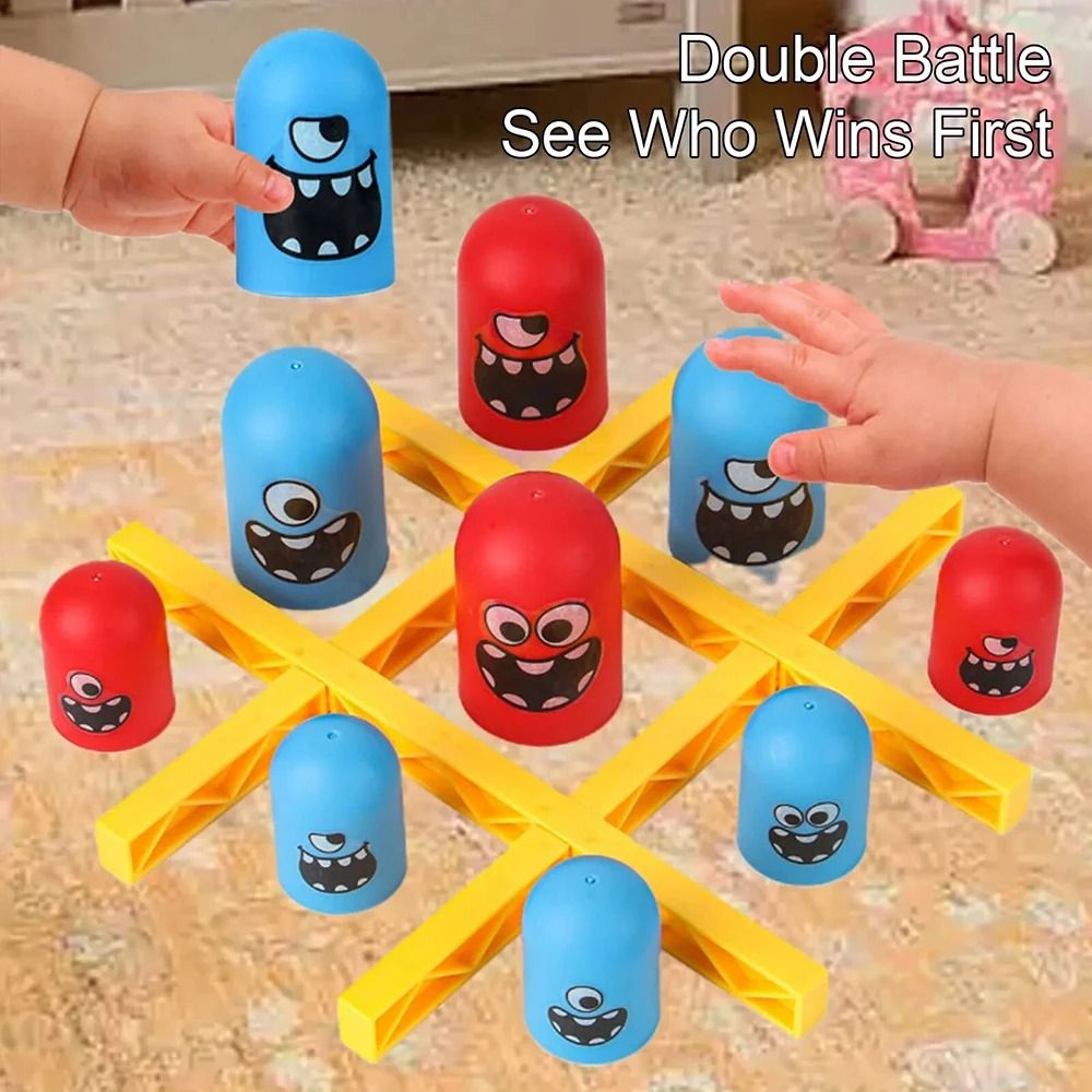 Big Eat Small Tic Tac Toe Board Game Interactive Strategy Party Toy