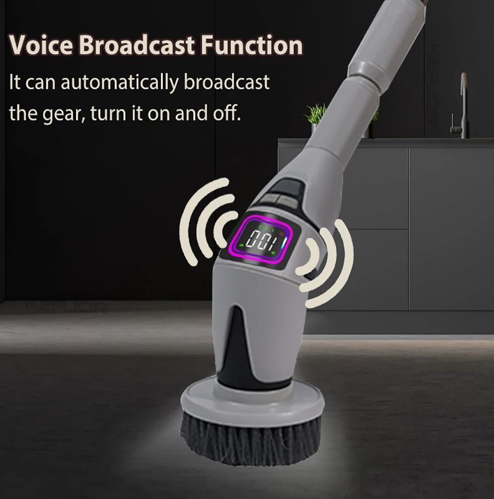 10 in 1 Wireless Electric Spin Scrubber