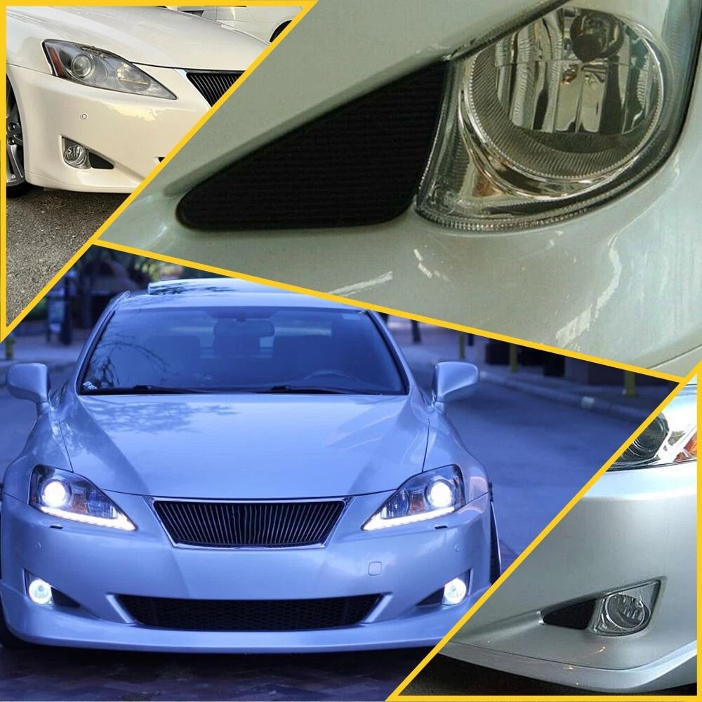 Front Fog Light Cover Cap Trim, Protect Fog Lamps, Durable and Easy Installation, Left and Right Side, Superior Quality