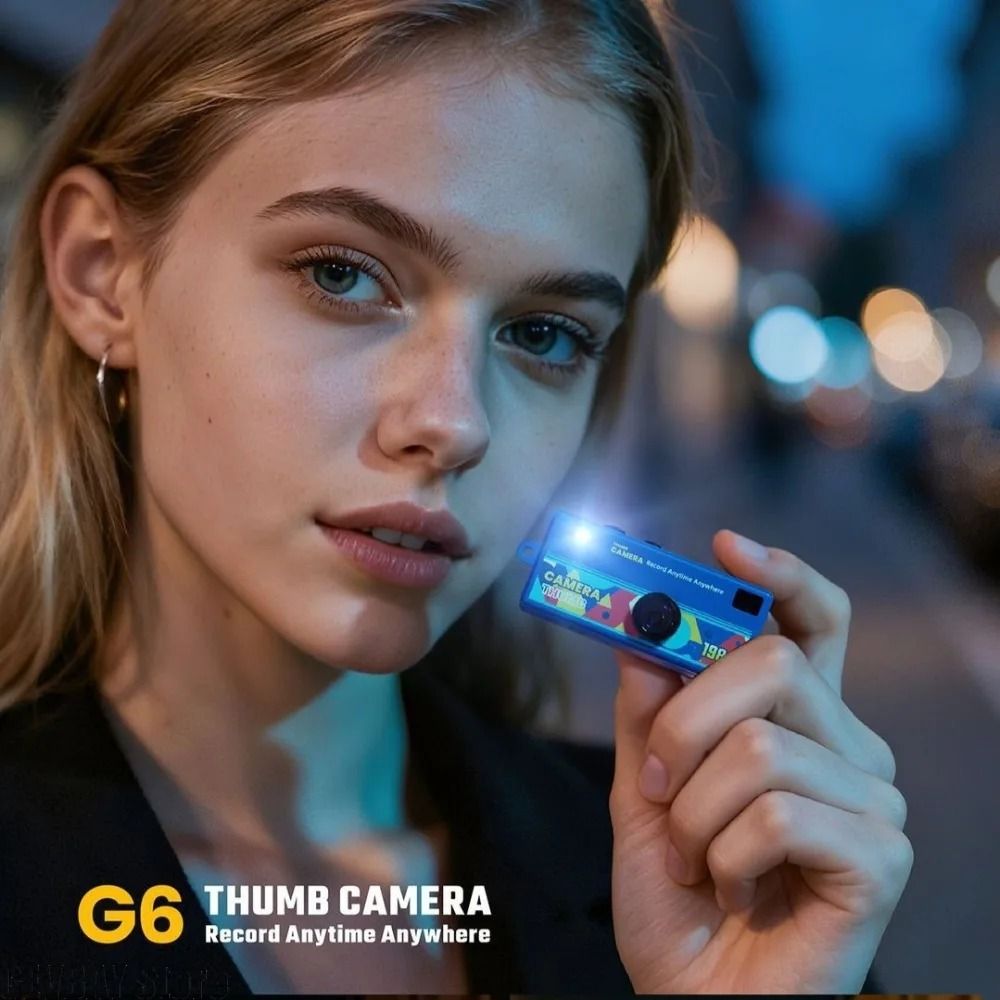 Retro 1984 Thumb Camera – Mini Keychain CCD Digital Camera – High-Yield Nostalgic Interaction Hub