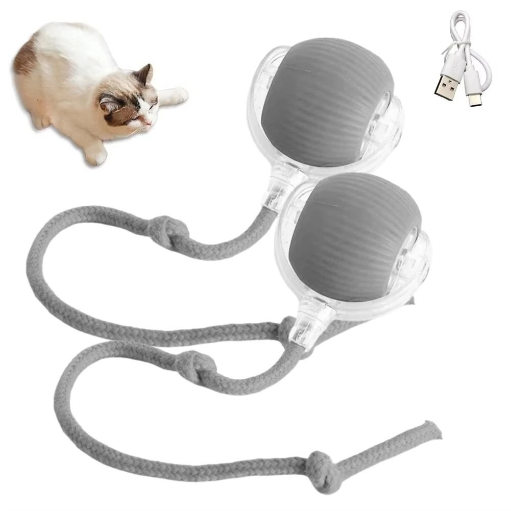 Automatic Rolling Ball Pet Toy Charging Smart Cat Dog Chase Toy