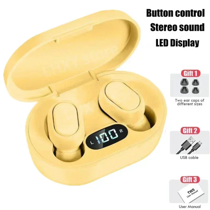 TWS Bluetooth Earbuds with Mic Wireless Stereo Earphones