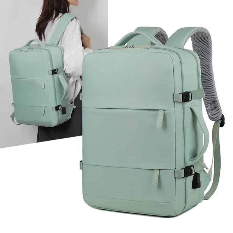 Large Capacity Waterproof Backpack, Men Women's Multifunction Journey Bag With Shoe Storage, Dry and Wet Separation Bag