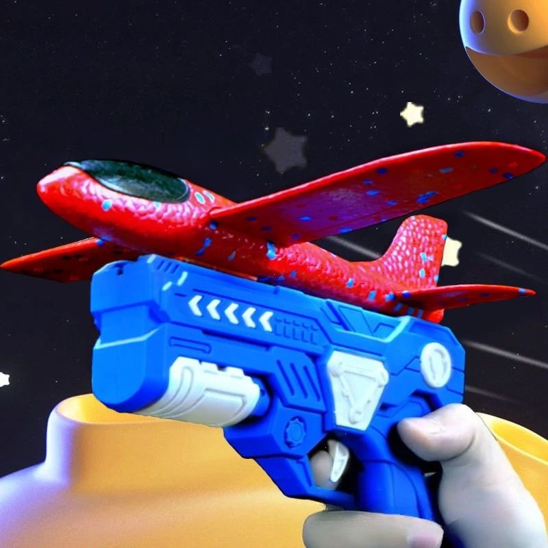 Foam Airplane Launcher Toy – Outdoor Flying Catapult Plane for Kids, Safe EPP Birthday Gift