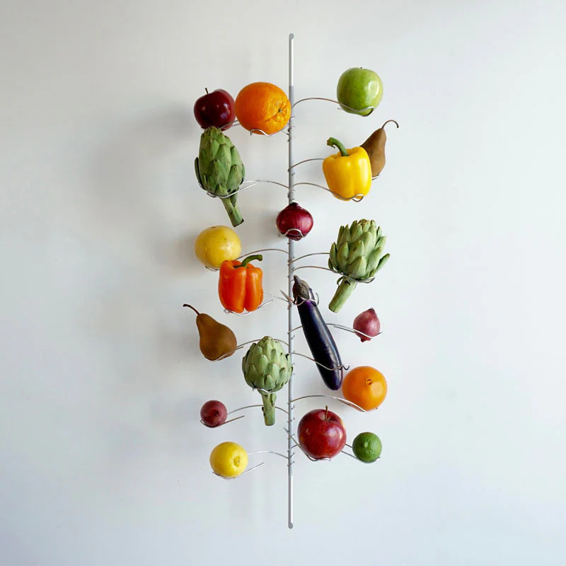 Display Fruit Display Stand, Fruit and Vegetable Wall Mount Rack, Creative Kitchen Utensil Household Item