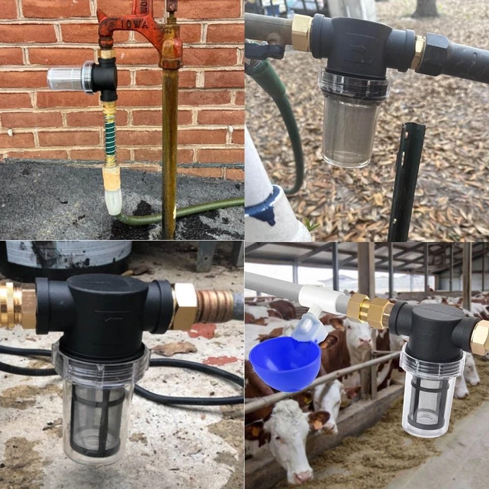 Garden Hose Inlet Filter for Pressure Washer & Washing Machine Inline Sediment Water Filter