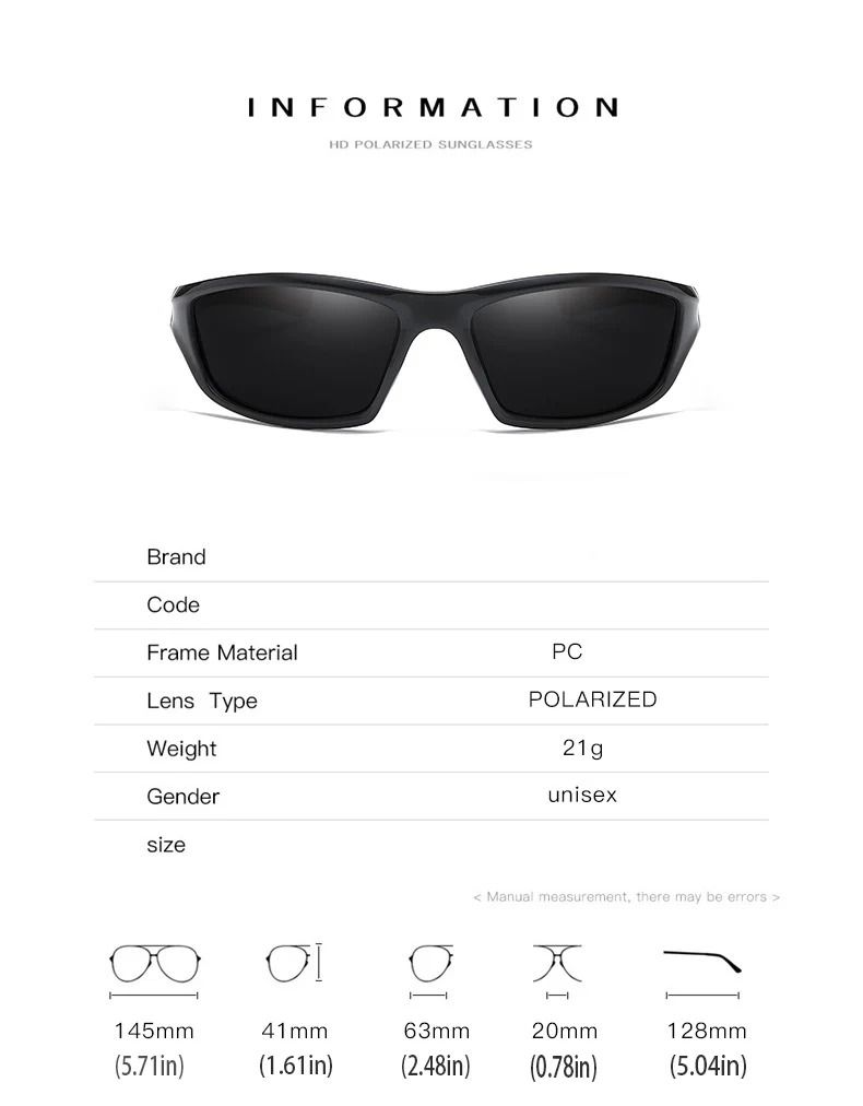 Polarized Sports Sunglasses for Outdoor Activities