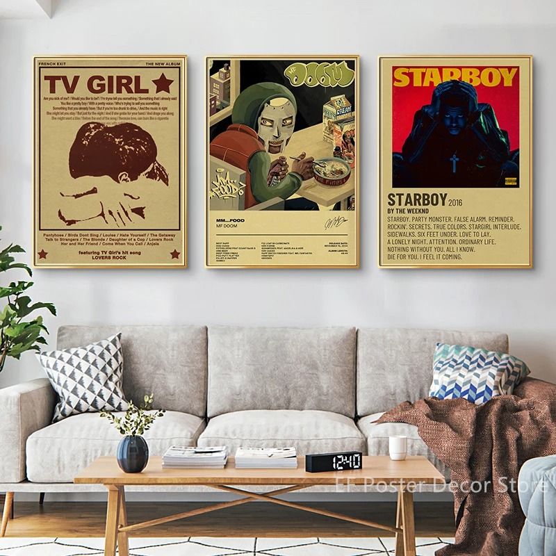 Modern Indie & Retro Music Album Aesthetic Art Print