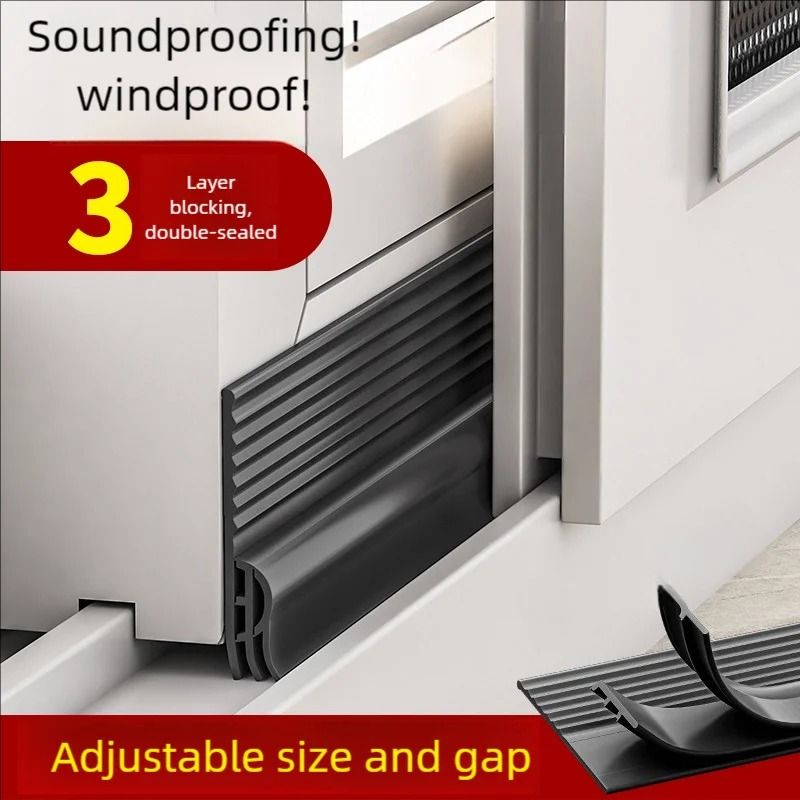 Sliding Window Draft Seal Tape Triple Soundproof Design