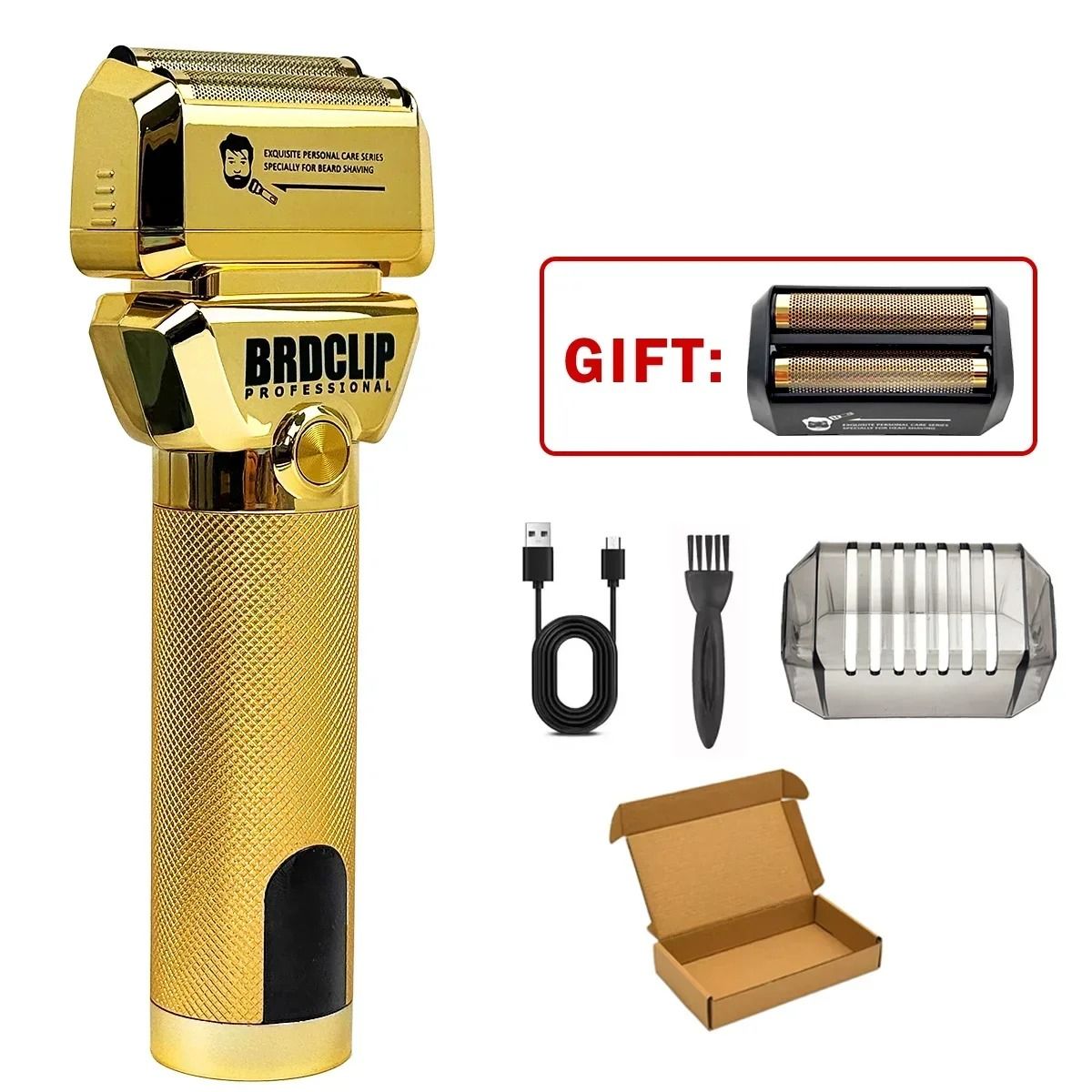 BRDCLIP 363 7000RPM Double Ring Reciprocating Shaver with LED Display