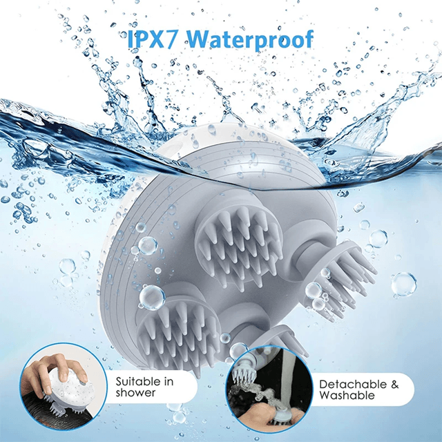 Electric Scalp Massager Washable Head Massage Tool